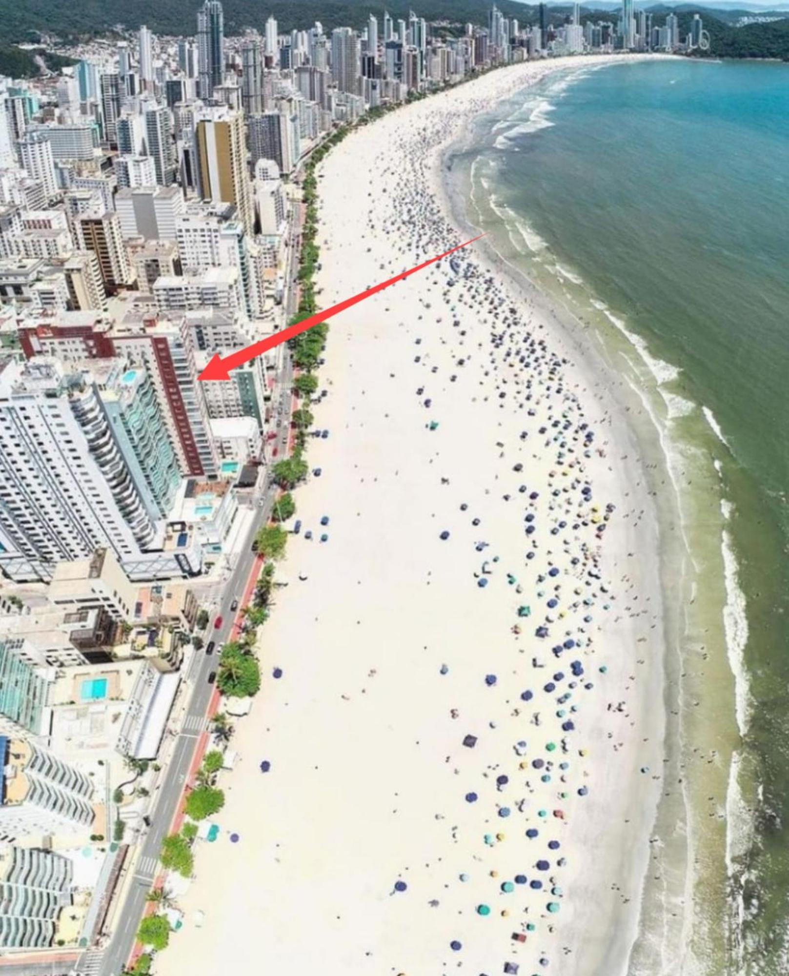 Apartamento Vista Mar - Pe Na Areia Balneario Camboriu Luaran gambar